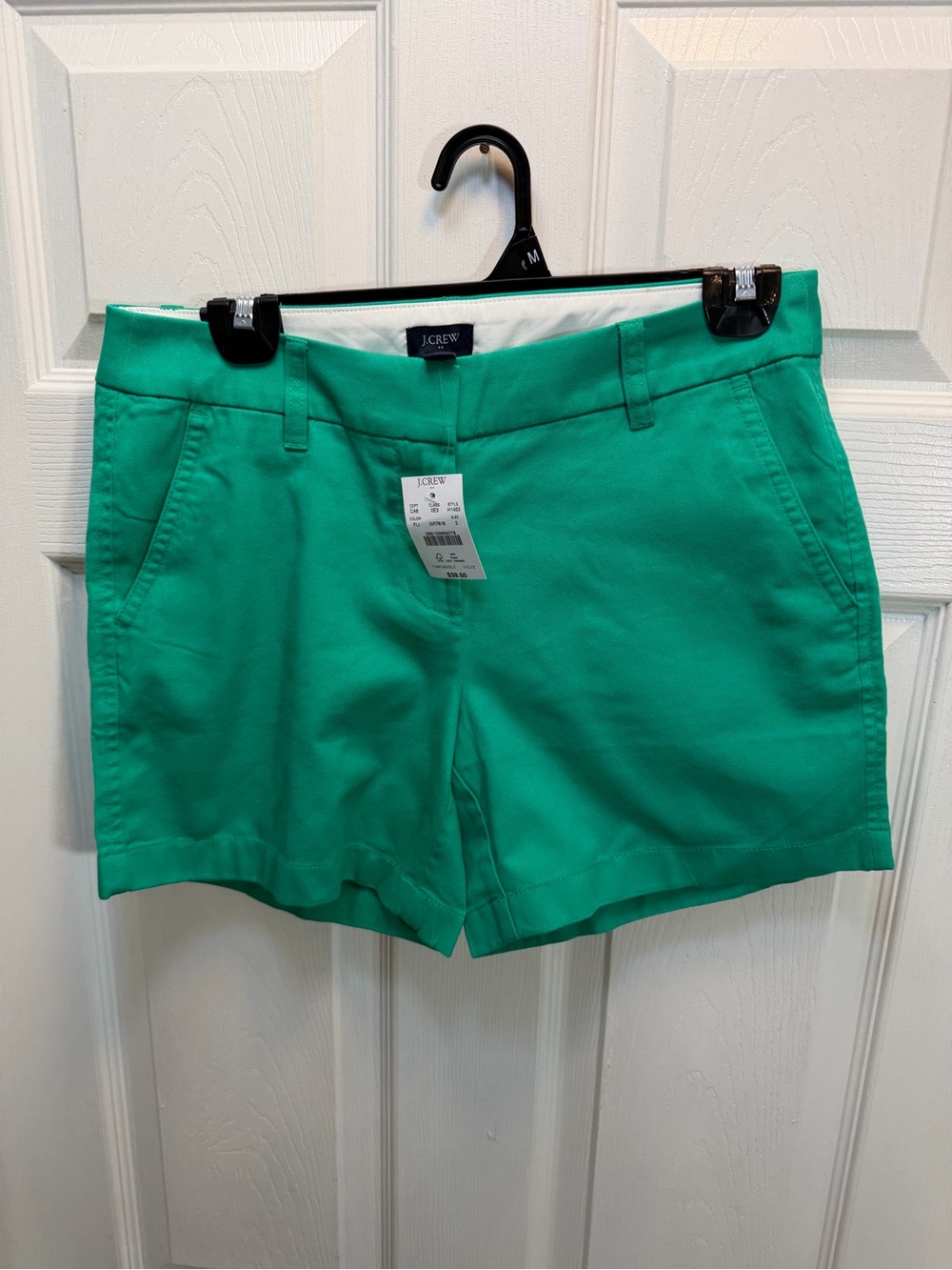J. Crew Teal High-Rise Women's Chino Shorts